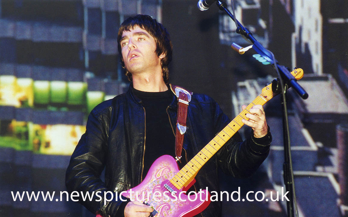 Noel Gallagher of Oasis , live in concert  , Edinburgh