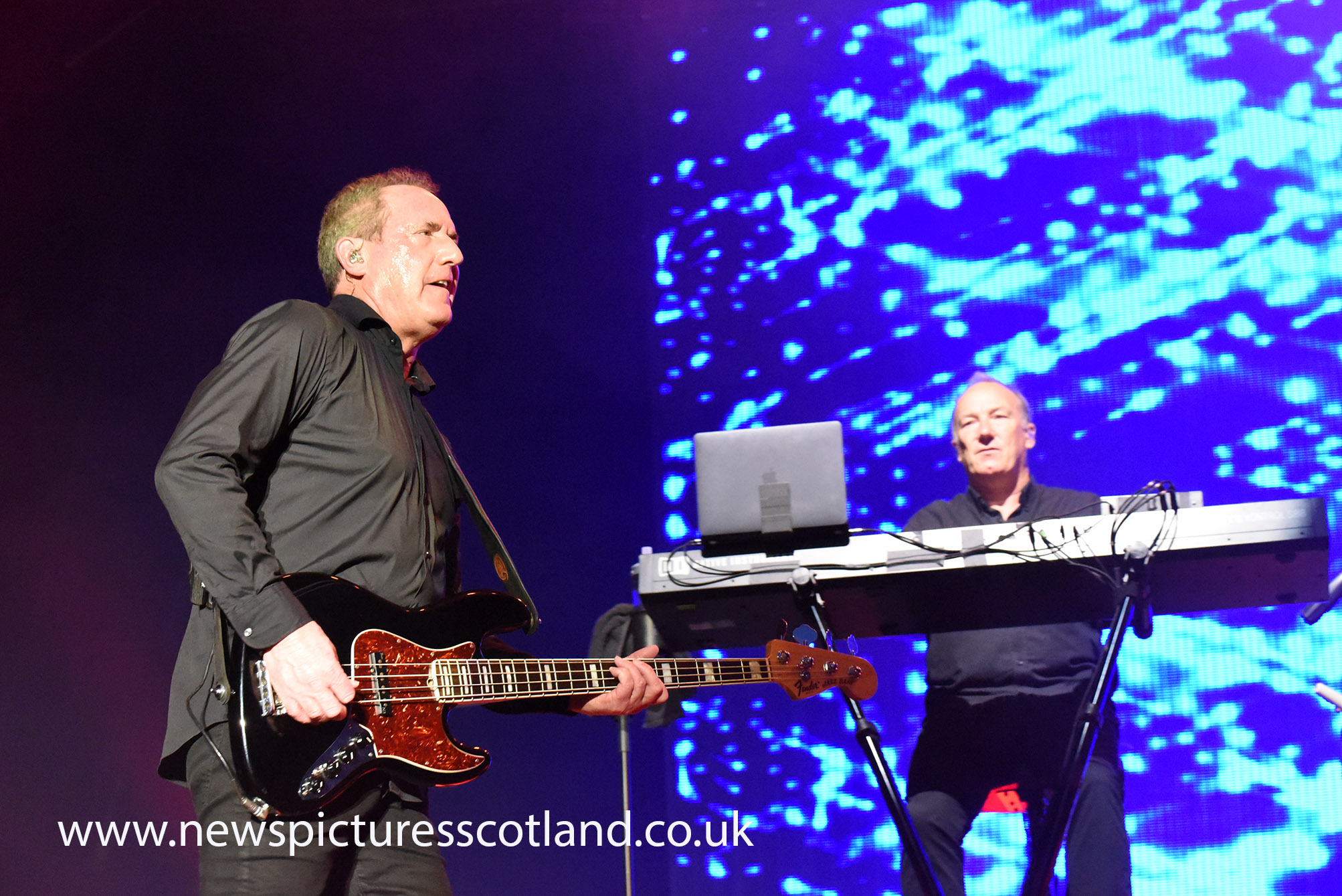 Orchestral Manoeuvres in the Dark ( OMD ) playing live at Party at the Palace, Linlithgow.